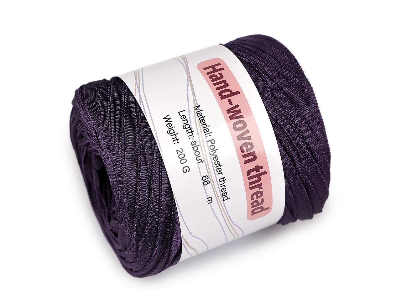 Image with spaghetti-style shiny yarn 200 g / 60 m – available online at Charlotte Fabrics