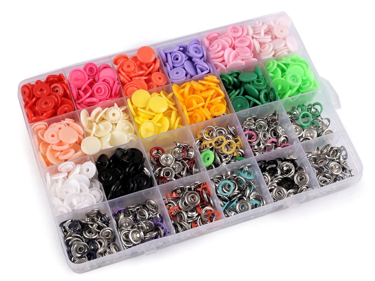 Attēls ar Spiedpogu komplekts ar knaiblēm – pilns starta komplekts šūšanai – pieejams Šarlotes audumi