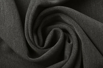 Kostiuminis audinys su elastanu–pilkas melanžas 275 g/m²