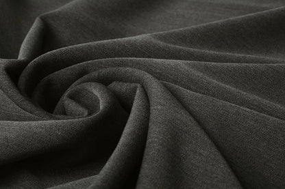 Kostiuminis audinys su elastanu–pilkas melanžas 275 g/m²
