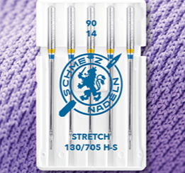 Aiguilles pour machine à coudre pour tricot extensible SCHMETZ STRETCH - n°90 (5 pcs)