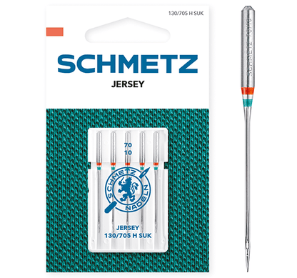 Šujmašīnu adatas trikotāžai SCHMETZ JERSEY - Nr.70 (5gab.)