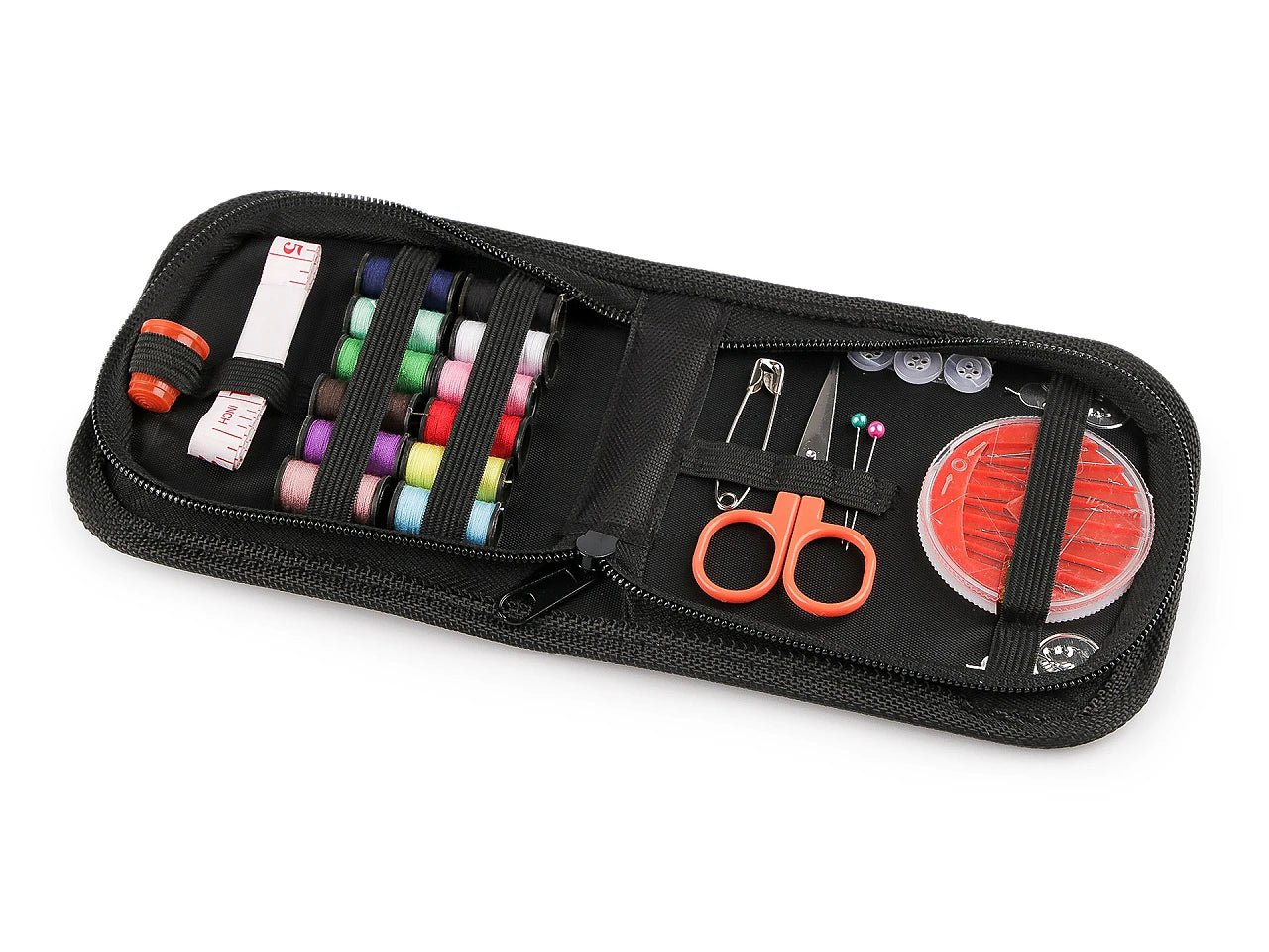 Attēls ar Šūšanas komplekts somiņā – pieejams Šarlotes audumi