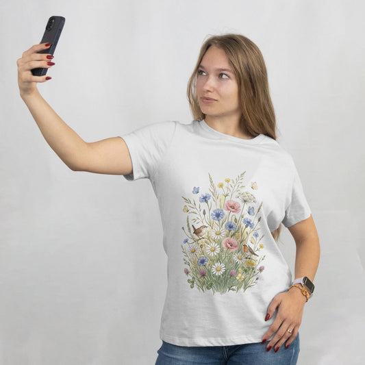 Attēls ar T - krekls "Vasara" – pieejams Šarlotes audumi