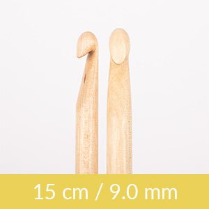 Image de crochets en bouleau DROPS, tailles 8 - 10 mm – disponible chez Šarlotes audumi