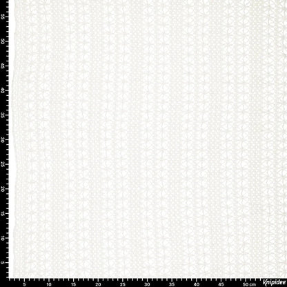 Tissu en dentelle au crochet - blanc lait 230 g/m²