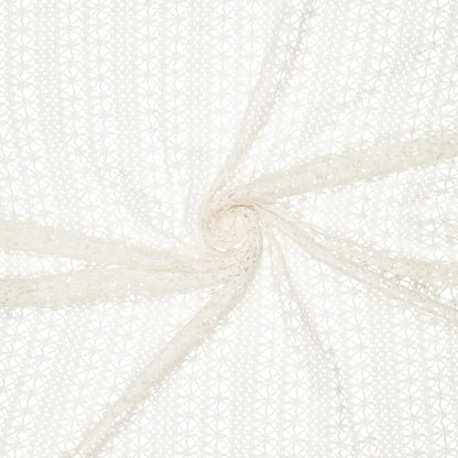 Tissu en dentelle crochetée - blanc lait 230 g/m²