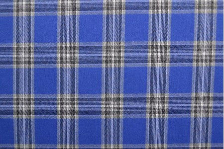 Flanelė – karališkai mėlyna languota