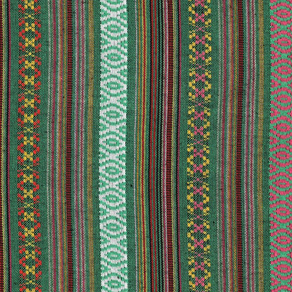 Tissu à motif traditionnel - vert 200 g/m²