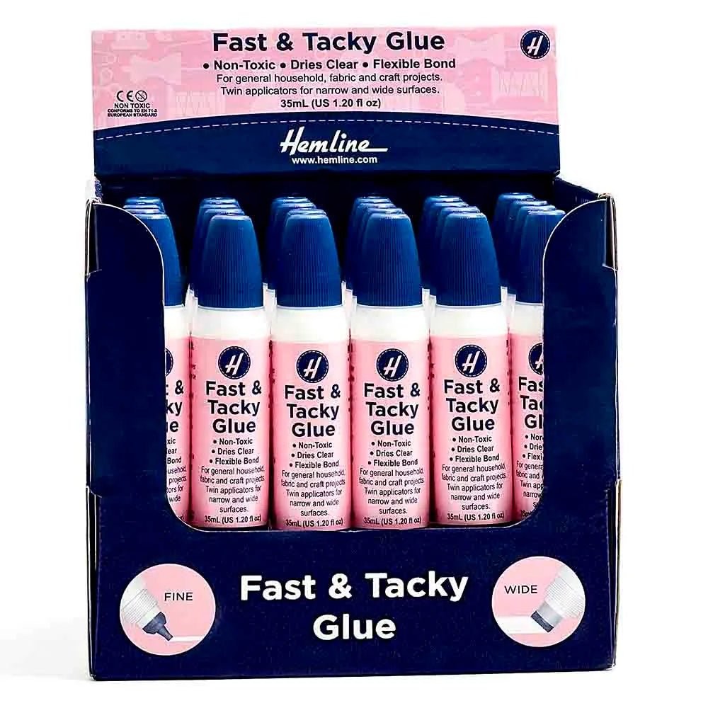 Image de la colle textile Hemline Fast & Tacky – disponible chez Šarlotes audumi