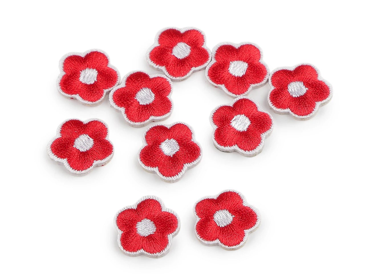 Image of iron-on appliqué patch – flower – available at Šarlotes audumi