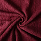 Attēls ar Trikotāžas audums ar adījuma rakstu - bordo pīnes 340 g/m² – pieejams Šarlotes audumi