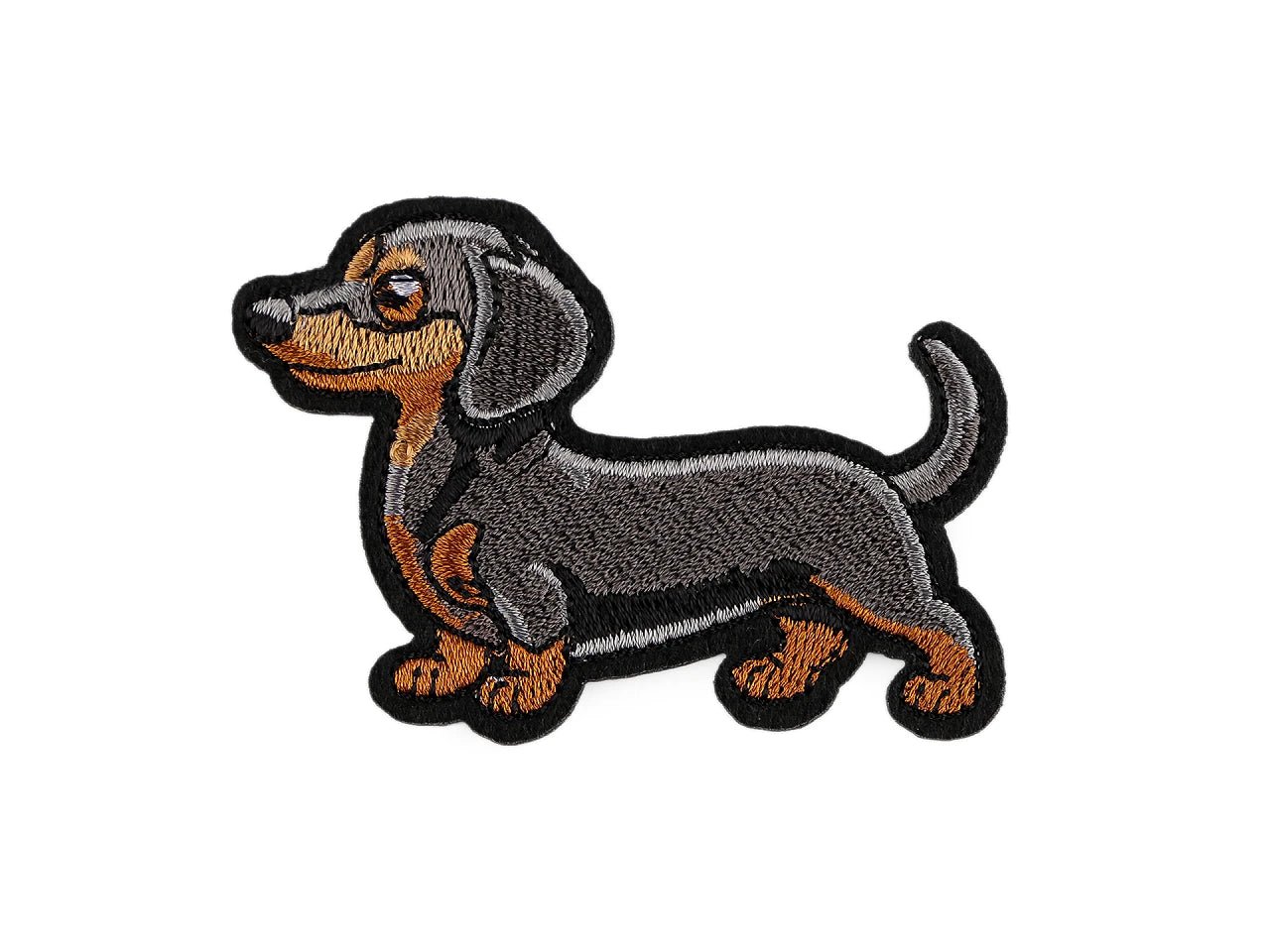 Image of iron-on Taxi applique 7 × 5 cm – embroidered fabric patch – available online at Charlotte's Fabrics