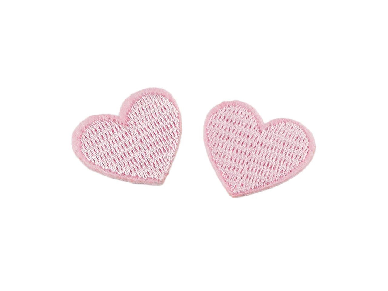 Attēls ar Uzgludināms ielāps Sirds | Izšūts dekoratīvs ielāps apģērbam 2 gab.|dažādu toņu – pieejams Šarlotes audumi
