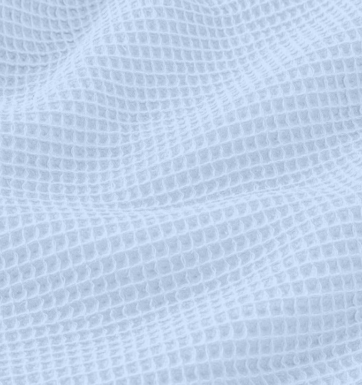 Image of waffle fabric - light blue 230 g/m² – available at Šarlotes audumi