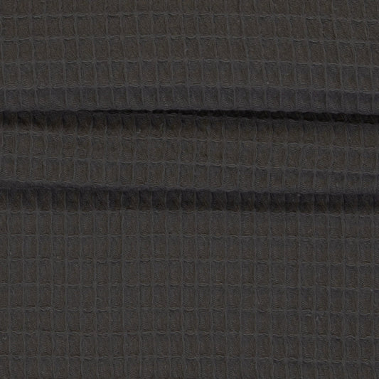 Attēls ar Vafeļaudums - grafīta pelēks 230 g/m² – pieejams Šarlotes audumi