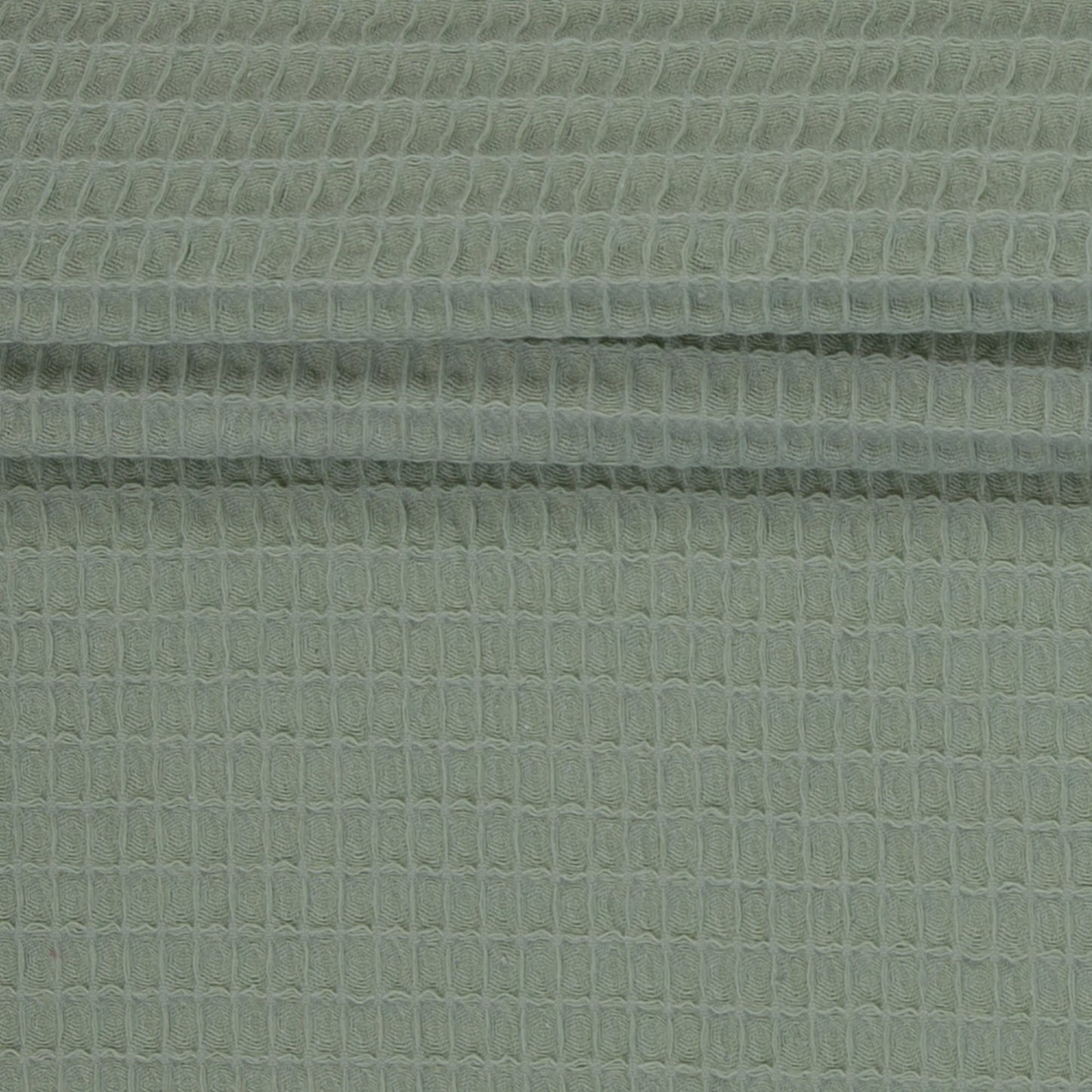 Attēls ar Vafeļaudums - pelēcīgi zaļš 230 g/m² – pieejams Šarlotes audumi