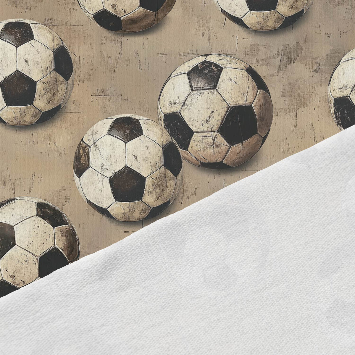 Kokvilnas cilpiņtrikotāža-futbola bumbas ar retro šarmu, Dizains-22