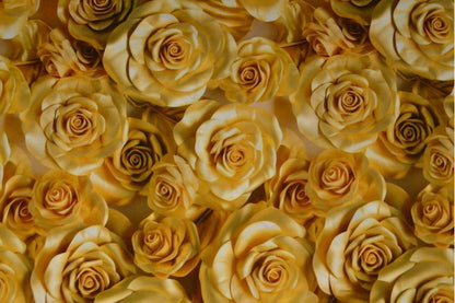 Tissu en viscose à roses 100 g/m²