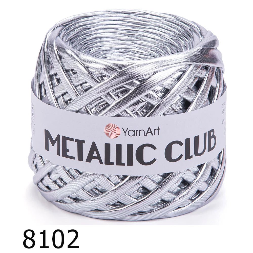 YarnArt Metallic Club – metalizuoti juostiniai siūlai nėrimui ir rankdarbiams 180 g / 55 m – įsigyk internetu parduotuvėje „Šarlotės audiniai“