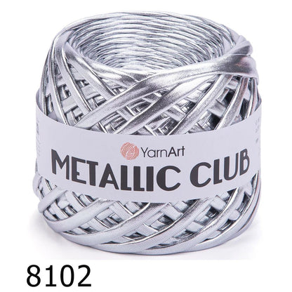 YarnArt Metallic Club – metalizuoti juostiniai siūlai nėrimui ir rankdarbiams 180 g / 55 m – įsigyk internetu parduotuvėje „Šarlotės audiniai“