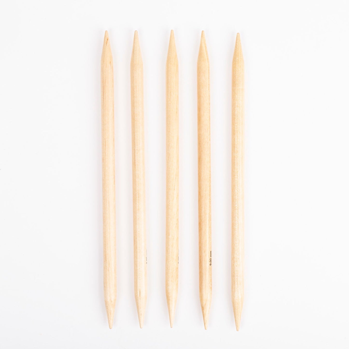 Image of DROPS Basic sock knitting needles – birch, 20 cm | 5.5–12.0 mm – available at Šarlotes audumi