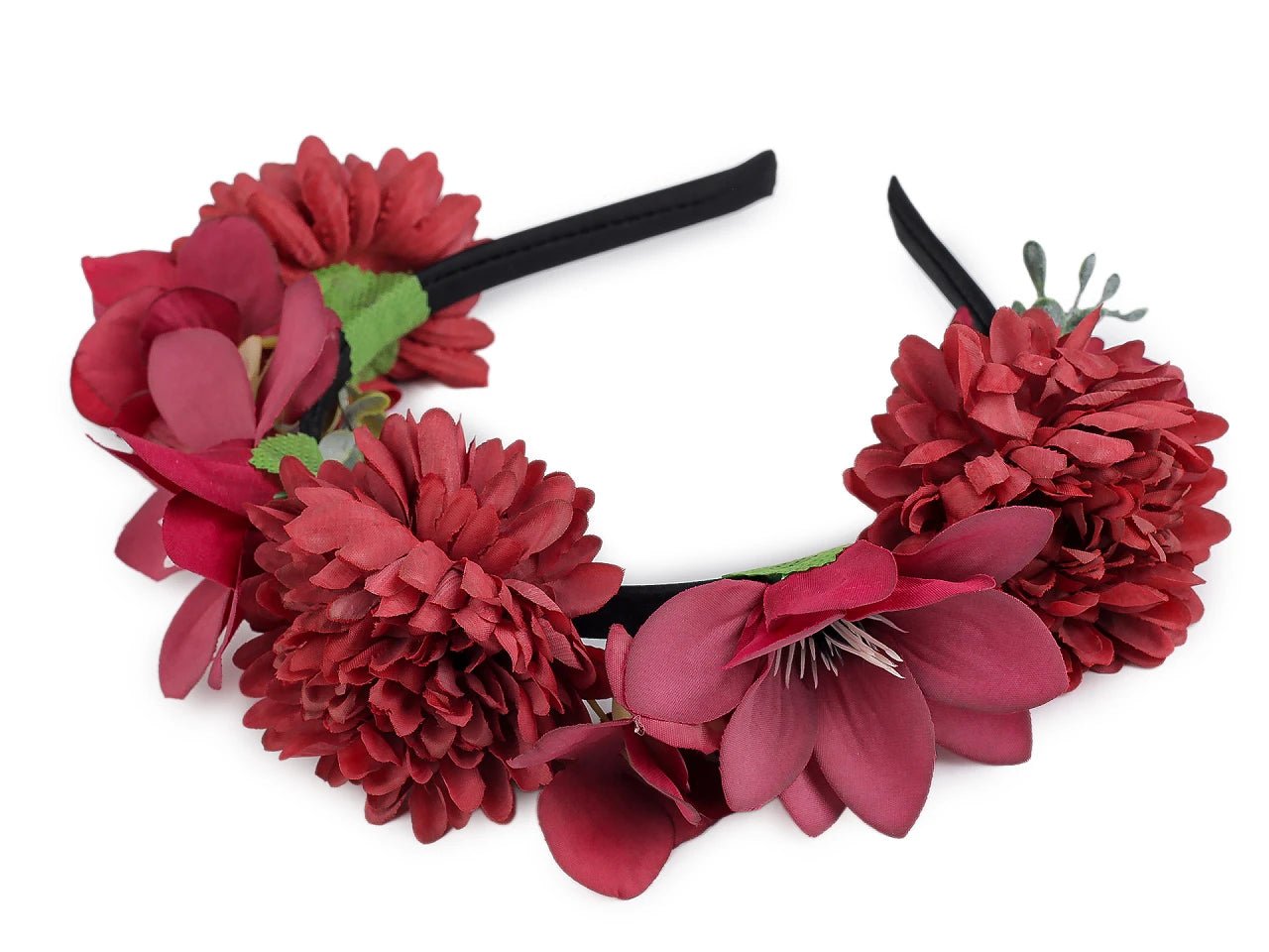Image d’une couronne de fleurs, serre-tête – disponible chez Šarlotes audumi