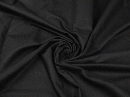 Tissu 100 % coton - noir 125 g/m²