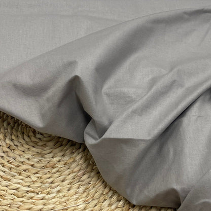 Tissu 100 % coton gris cendré 125 g/m²