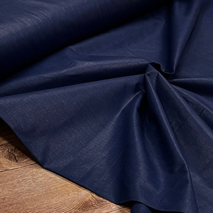 100% Baumwollstoff - dunkelblau 125 g/m²