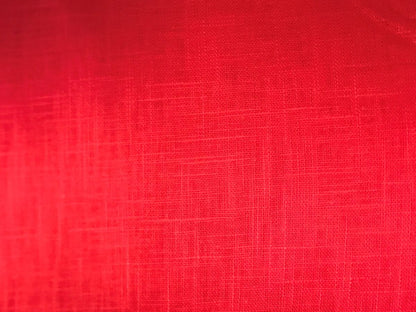 100 % tissu en lin rouge vif 230 g/m²