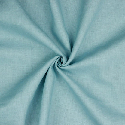 Tissu 100 % lin, menthe bleue 230 g/m²