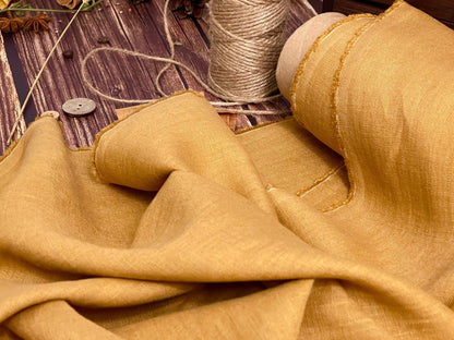 100 % lin assoupli caramel salé 205 g/m²