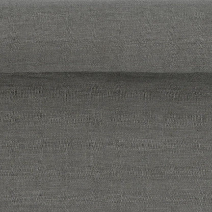 100 % weichgewaschenes Leinen, dunkelgrau, 205 g/m²