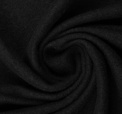 100% Vilnas audums-melns 385 g/m²