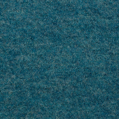 100% Wollstoff in Petrolmelange 385 g/m²