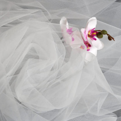 Tulle extra doux blanc neige 25 g/m²