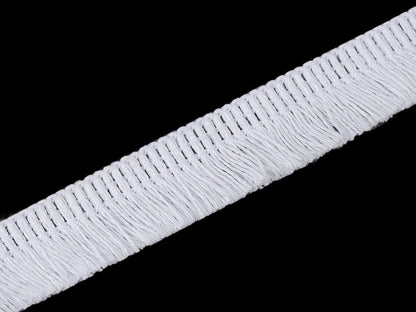 Baumwollfransen 17 mm - weiß