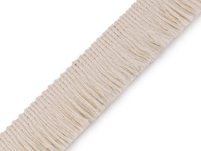 Baumwollfransen 25 mm, beige