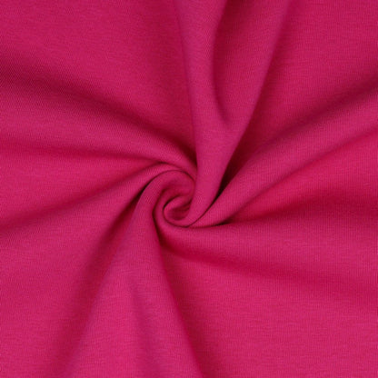 Wärmeisolierter Baumwolljersey - Fuchsia 285 g/m²