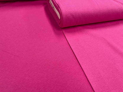 gefütterter Baumwoll-Jersey – Fuchsia 285 g/m²