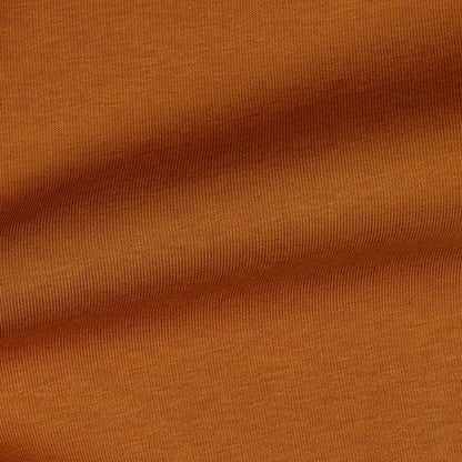 Jersey isolé en coton, ton rouille 285 g/m²