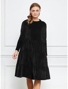 Velours de coton noir 250 g/m²