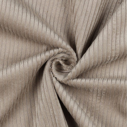 Velours côtelé en coton beige 280 g/m²