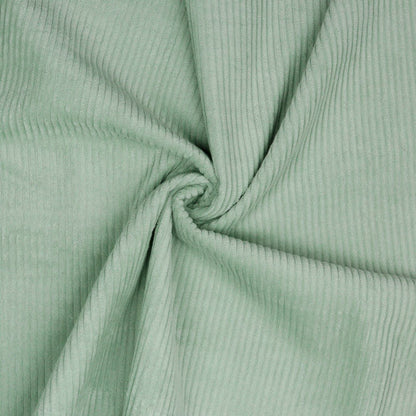 Velours côtelé en coton menthe 280 g/m²