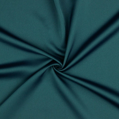 Tissu en soie artificielle - pétrole 140 g/m²