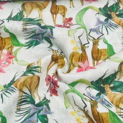 Mousseline à motif africain 140 g/m²