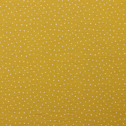 alt
Pois en mousseline sur fond jaune miel 130 g/m²