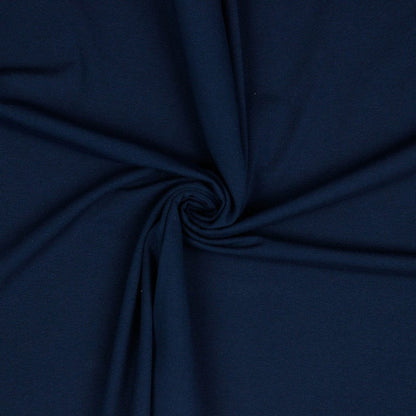 Jersey de coton fin bleu foncé 215 g/m²
