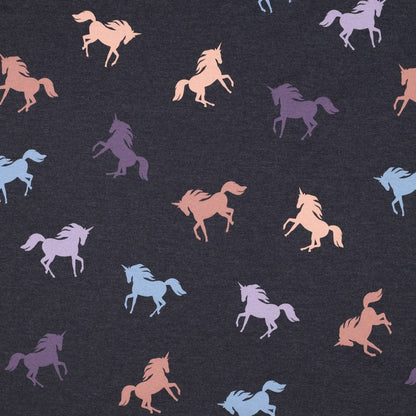 Jersey de coton fin - Licornes 200 g/m²